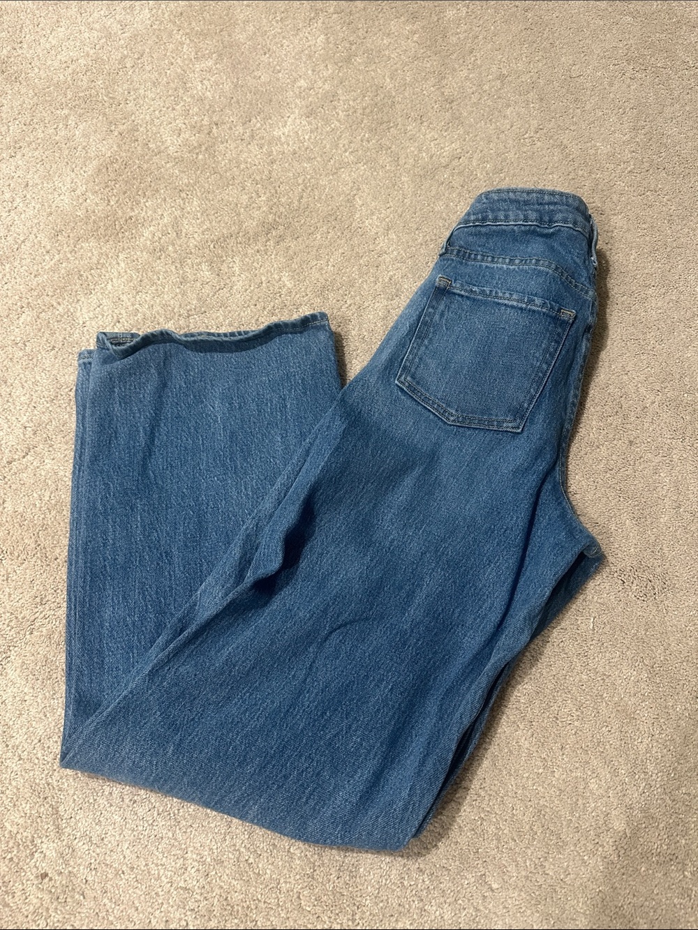 Old Navy Wide Leg Blue Denim Jeans